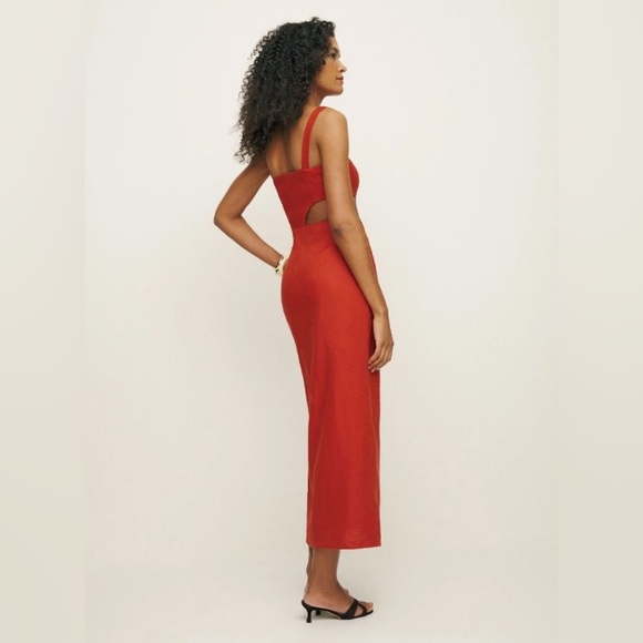 New Reformation Satori Line Long Dress - Picture 4 of 12